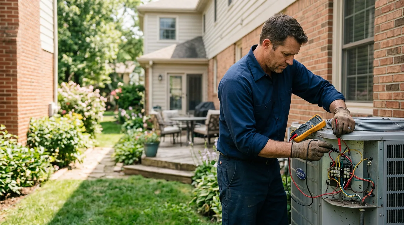HVAC technician working near Glen Mills, PA